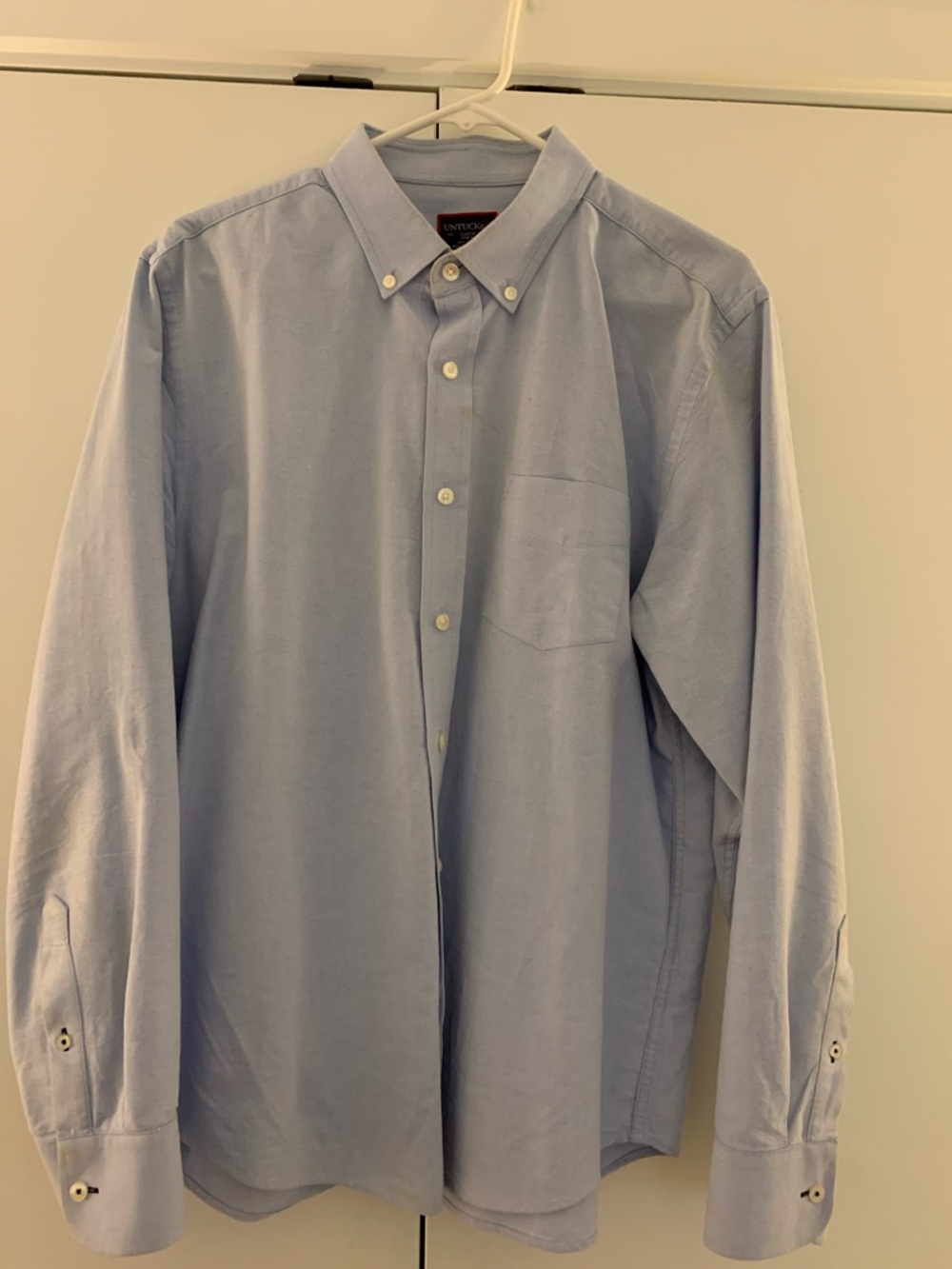 UNTUCKit Light Blue Long-Sleeve Button-Down Dress Shirt